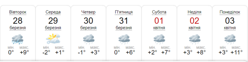 В Украину идет мартовский снег и мороз: когда ждать непогоду